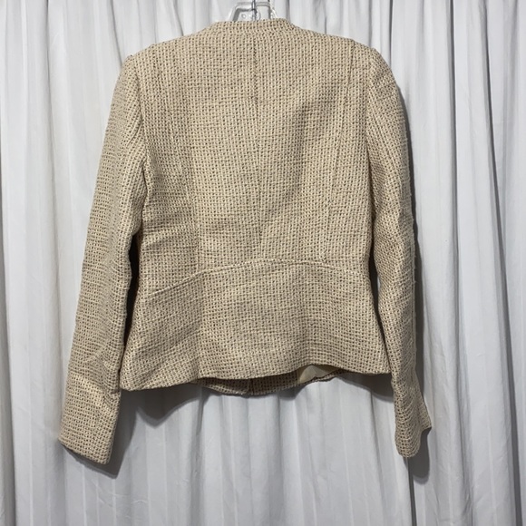 Calvin Klein Tweed Blazer Size 4P - Picture 3 of 3